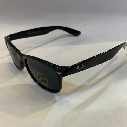 YAR RB Glossy Black Frame Black Shade Unisex Sunglasses RB2132 710 55 18 3N
