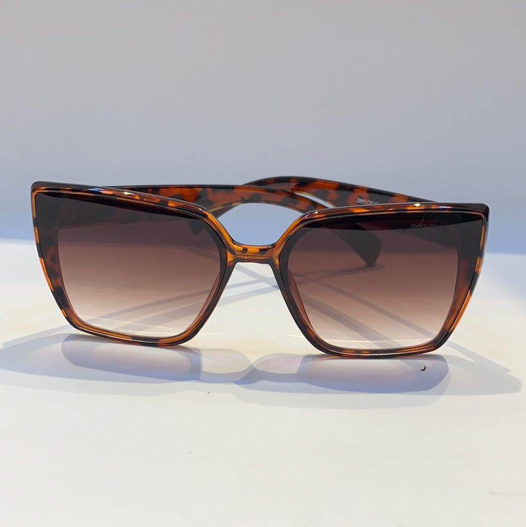 Mij Jim Leopard Frame Brown Shade Sunglass W900260 15-147