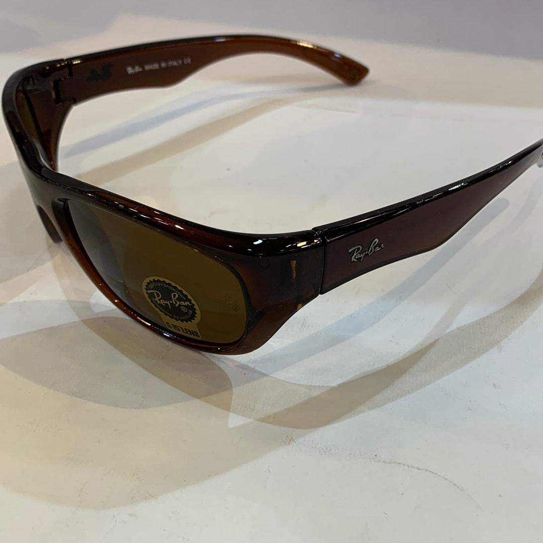 YAR RB Glossy Brown Frame Brown Shade Unisex Sunglass RB4177 55 20 127