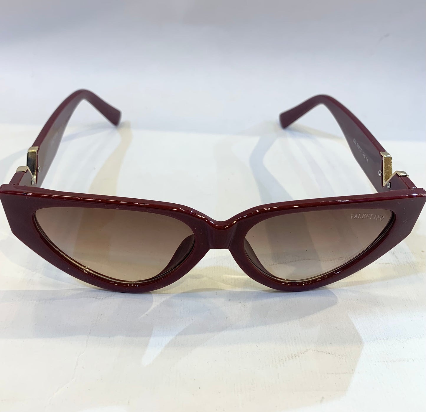 LAV Maroon Frame Brown Shade Sunglasses 923 54 17-146