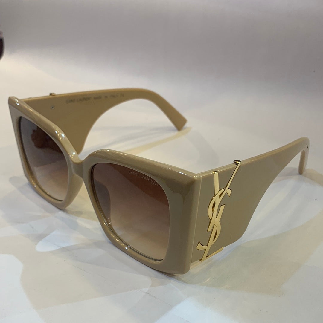 Lsy beige frame brown shade sunglass SL119 68 17-140