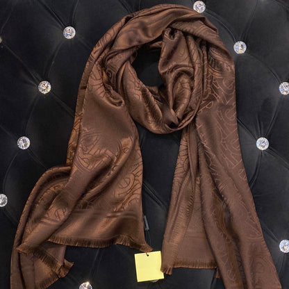 RUB BUR Brown Colour RUB Bur Print Heavy Quality Muffler  9354