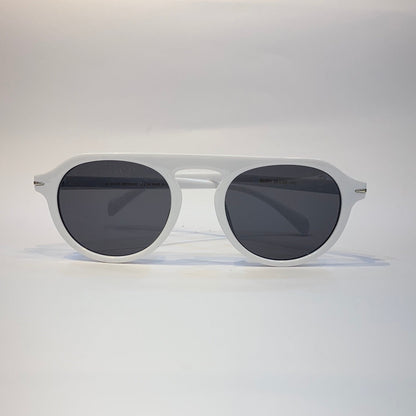 BD White Frame Black Shade Sunglass B220158 25-140