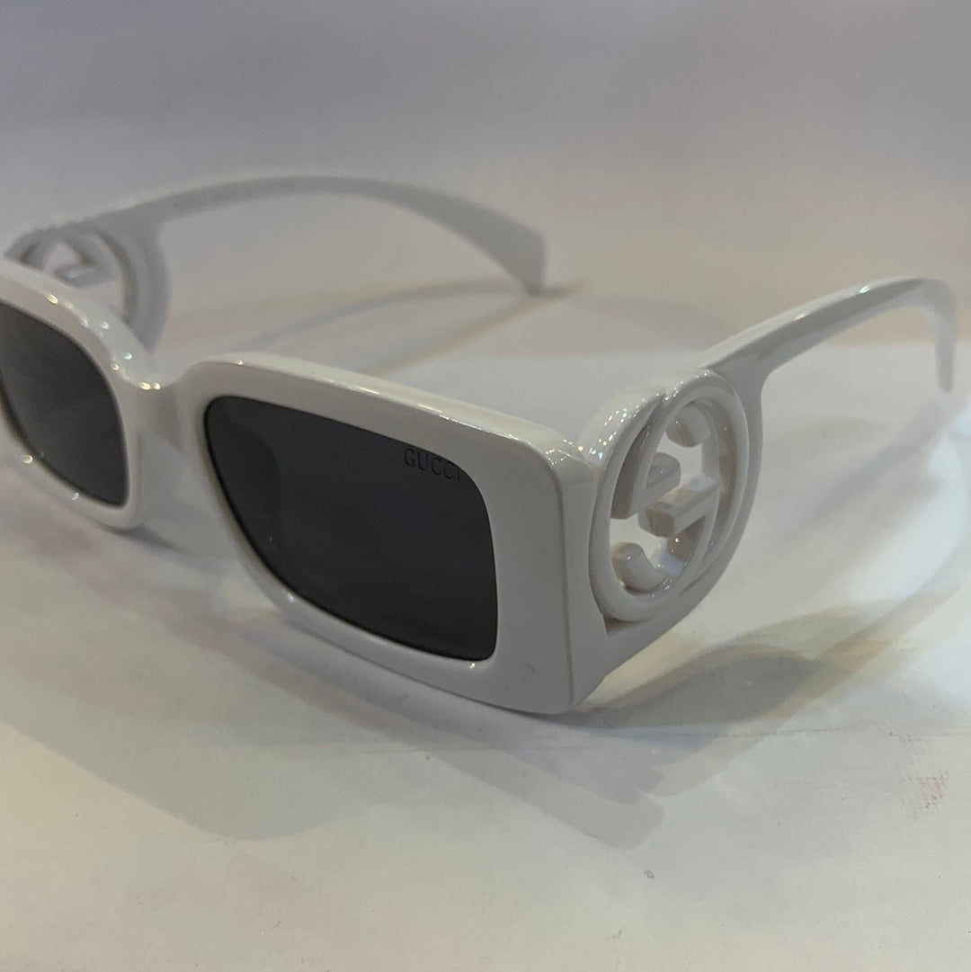 CUG White Frame Black Shade Unisex Sunglass