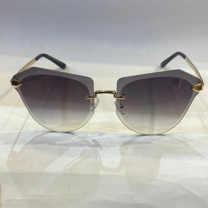 CUG Frameless Golden Stick Black Shade Sunglass 6872 63 17-145