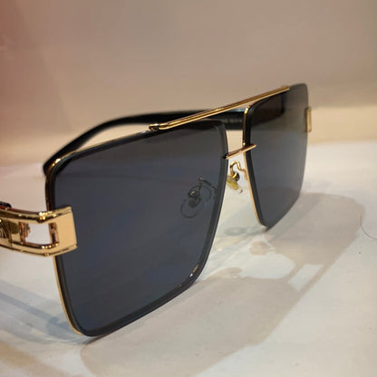 YAM Black Copper Frame Black Shade Unisex Sunglass 22050 62 14 140