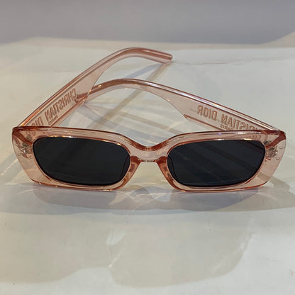 OID Pink Transperent Frame Black Shade Sunglass S2U 53 18-145