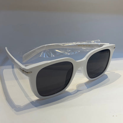 BD White Frame Black Shade Unisex Sunglass B2210 60 16-146