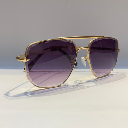 BD Golden Frame Purple Shade Sunglass