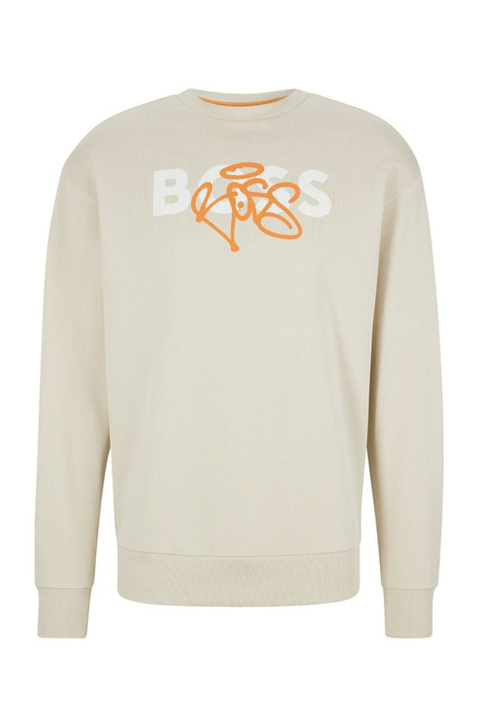 SOB Cream Colour Full Sleeves SweatShirt 11300