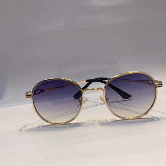 Guc cug Glossy Gold Frame purple Shade Unisex Sunglass CF56010 53 20 145