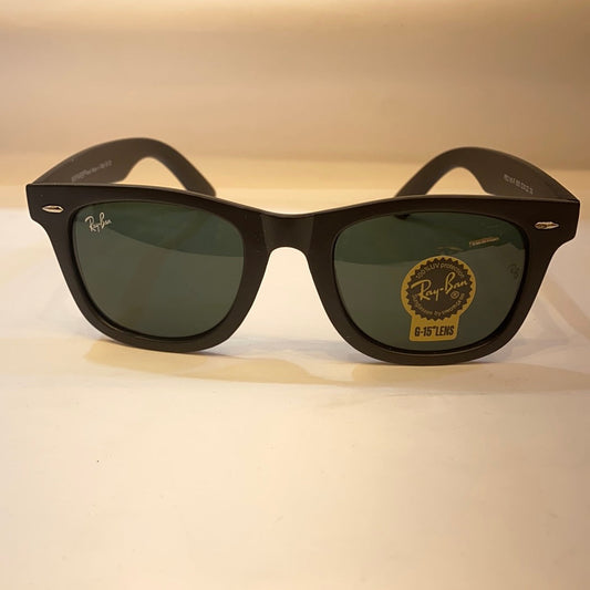 YAR RB Black Frame Black Shade Unisex Small Size Sunglasses RB2140 F 955 52 22 3N