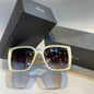 OID White Cream  Frame Black Shade Unisex Branded Sunglasses 2049 C1 50 18-140