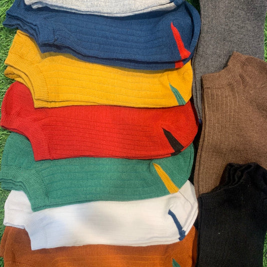 Popular Broun Multi Colour Shocks Ultra Low Ankle Shocks