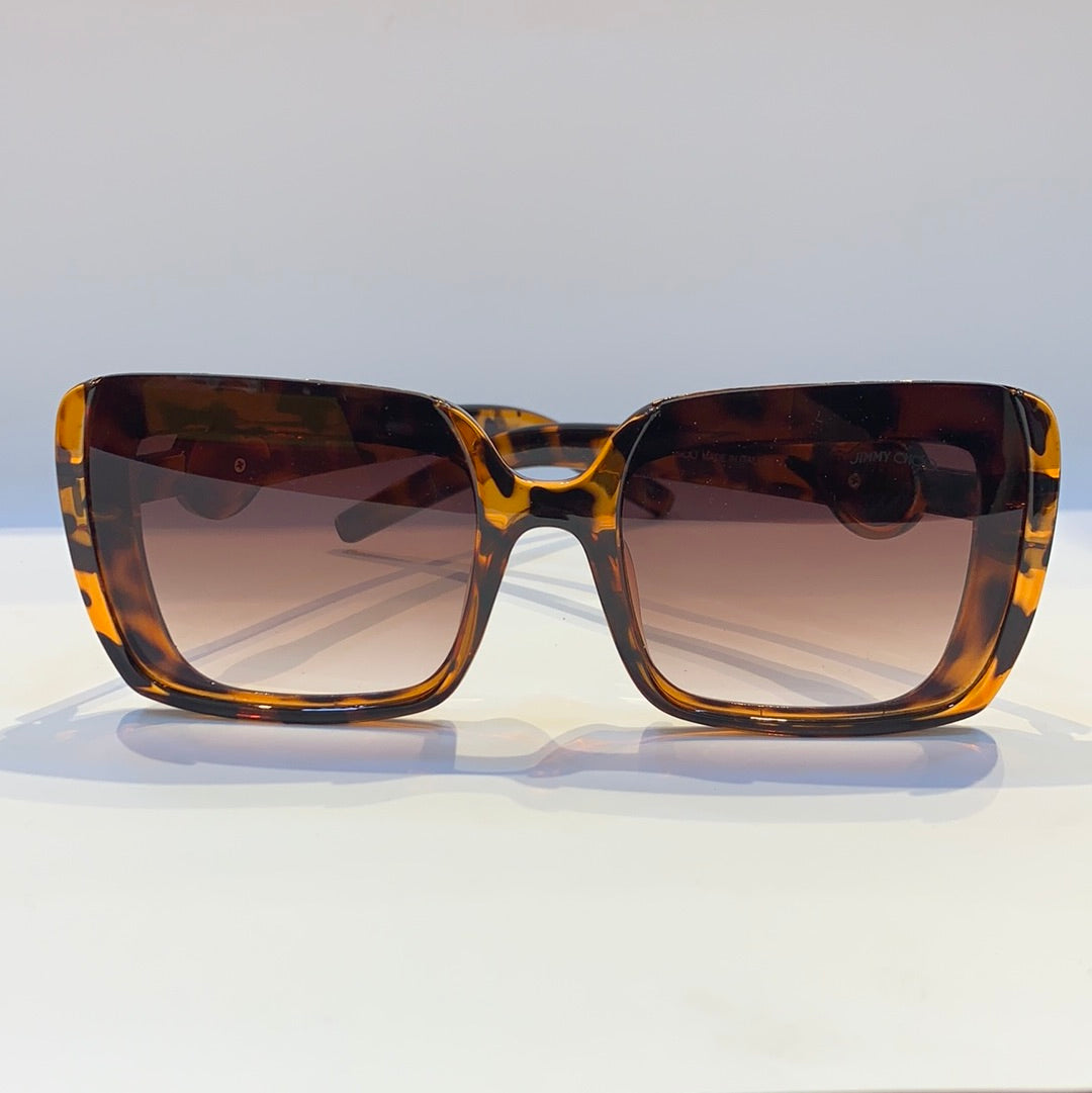 Mij Jim Leopard Frame Brown Shade Sunglass W902558 20-148