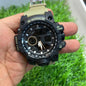 Khakhi Beige Black Mud Water Resistant Sports Watch with Original Box 500508