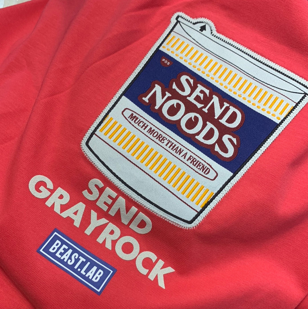 Fanji Pink Colour With Send Noods Front and Back Printed Premium Quality Tshirt 26046