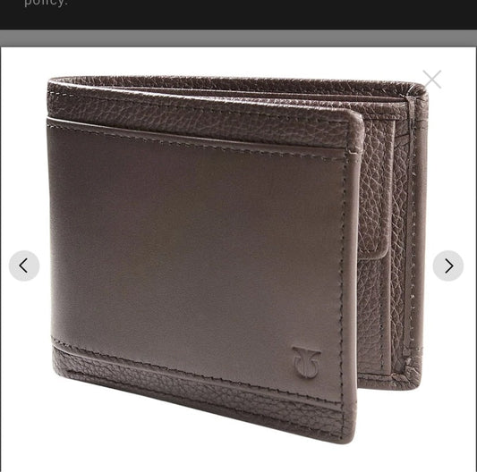 TW162LM1BR Brown Leather Bifold Wallet