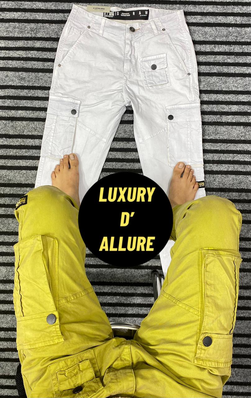 Star G WAR Navy Blue Colour With Six Pockets Denim Cargo 345647 AAA1