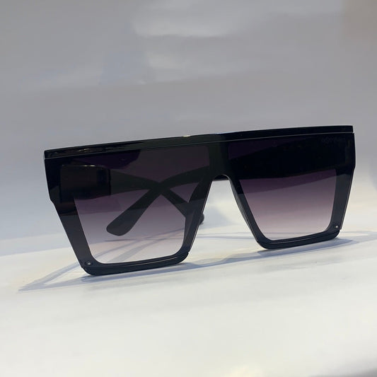 Yve evy Glossy Black Frame black Shade Unisex Sunglass CC245 57 16 145