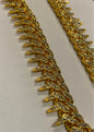 Gold Colour Chain With Diamond Studded Necklaces Cuban Chain  70040