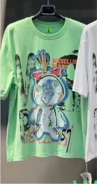 Green Colour Wesell best Wsps With Back Print Drop Shoulder TShirt 298123