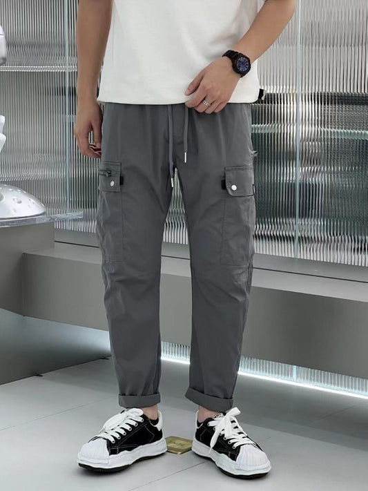 Sagacity Grey Colour with Premium Quality Korean Style Jogger Cargo 7727