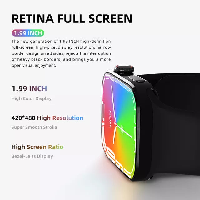 HW8 Max Smart Watch Bluetooth Calling Wireless Charging Wearfit Original with 1.99 Full Screen