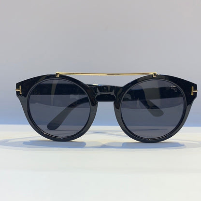 Mot Glossy Black Frame Black Shade Sunglass
