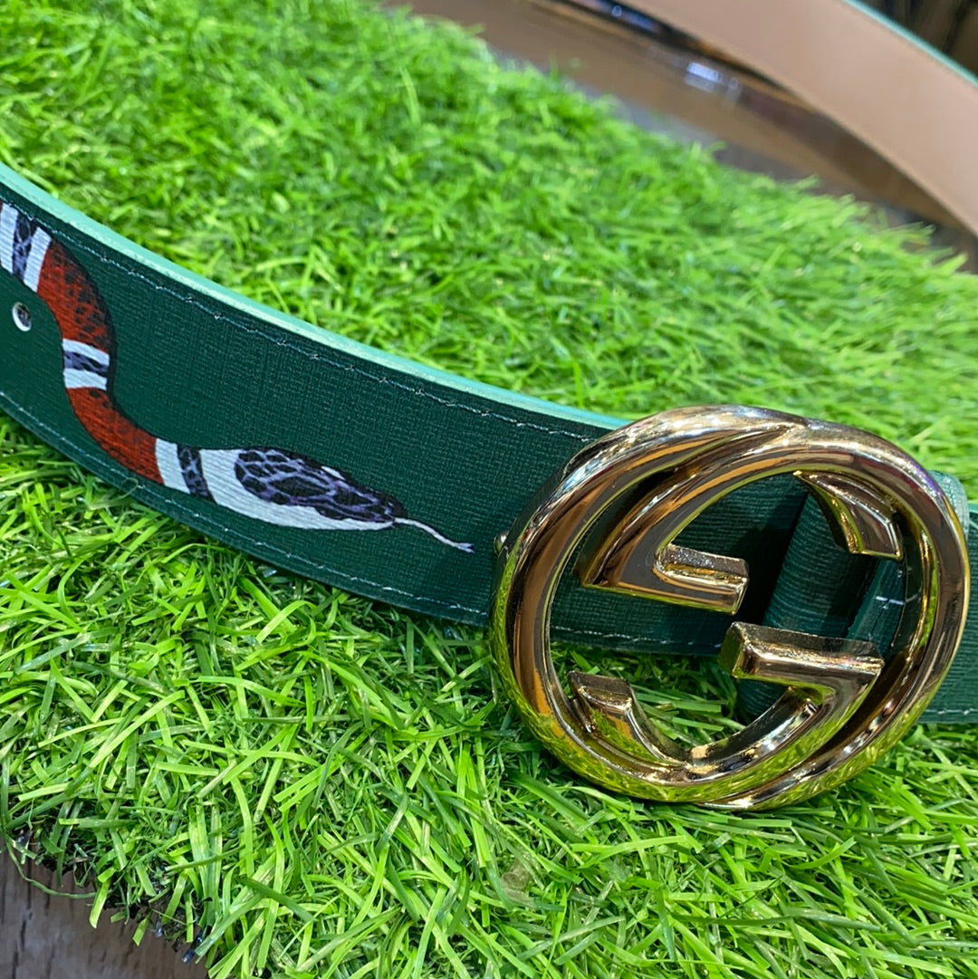 Green Gold Leather 900243