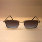CUG Sliver Frame Black Shade Small Frame Unisex Sunglass 2252
