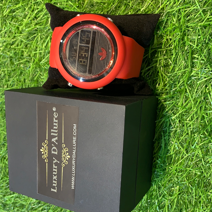 Red Colour Water Resistant Sports watch 03082023