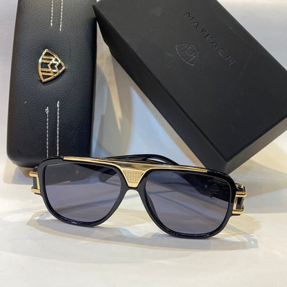 Yam Black Gold Frame Black Shade Unisex Branded 3271 55 16-133