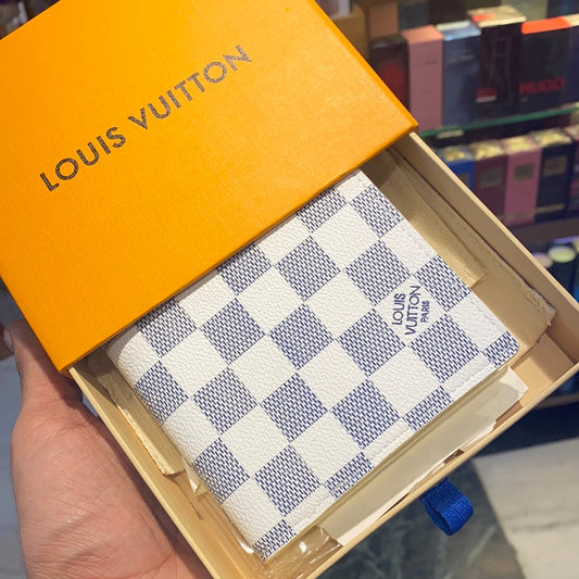 VL Branded Luxury Italian Leather Men Wallet Model White Case 60223047