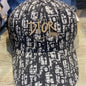 Oid Black Cap Oid White Print Gold Embroidery 300178