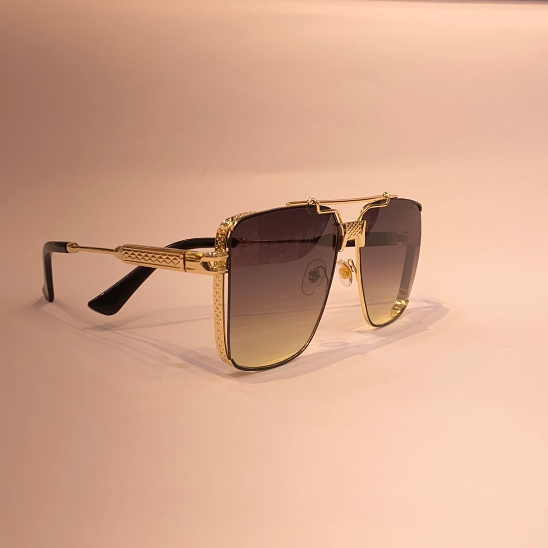 Yam Golden Frame Yellow Shade Sunglass Z-5862 18-135