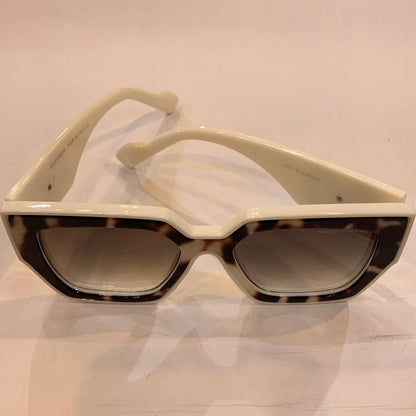 LOD DG White Leopard print Frame Green Shade Sunglass 8291 57 18-142