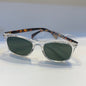 BD Transparent Leopard Frame Green Shade Unisex Sunglass UM1879-2 53 20-143