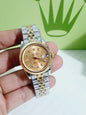 Lor Silver Gold Chain yellow Dial Automatic Ladies Watch 901330