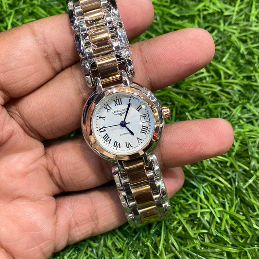 Silver Copper Chain Copper Ring White Dial 401262