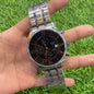 Sit Silver Chain black Dial Chrono Working Men’s Watch