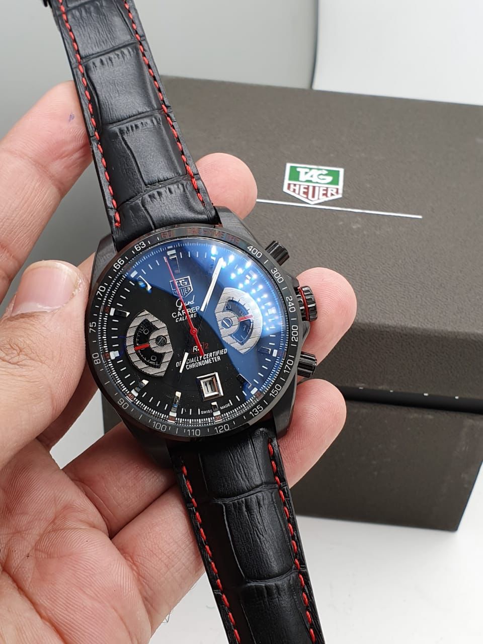 Gat Black Strap Black Dial Heavy Japanese Machinchery Men’s Watch 400820