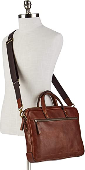 SOF FOS Genuine Leather Premium Quality Unisex Laptop Bag 77002