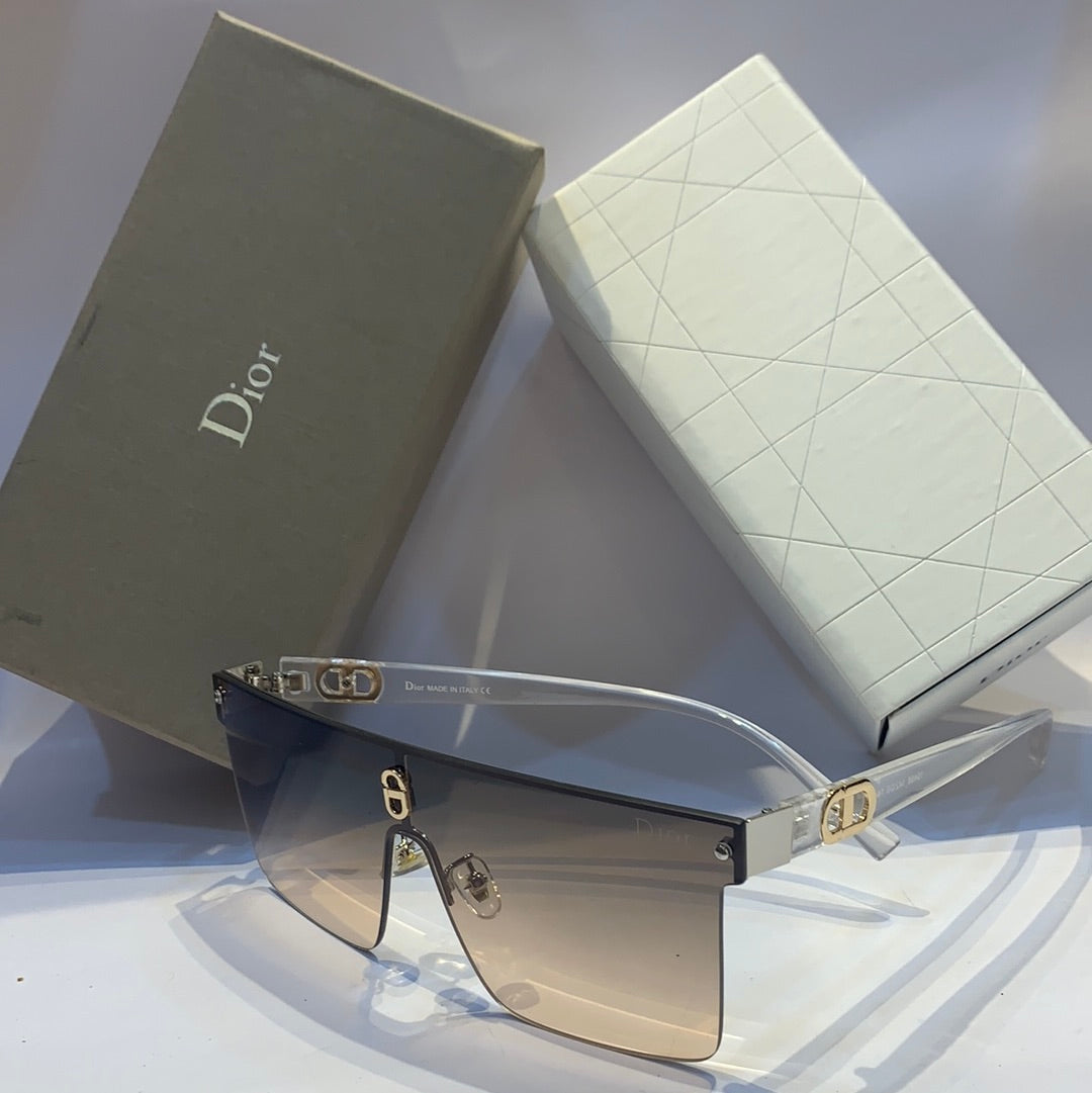Dio oid silver Frame light yellow Shade Unisex Sunglass 10468 142 0 145