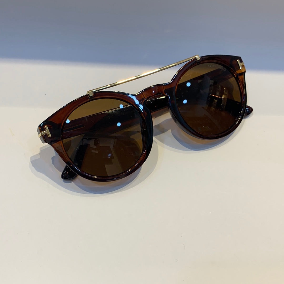 Mot Brown Frame Brown Shade Sunglass