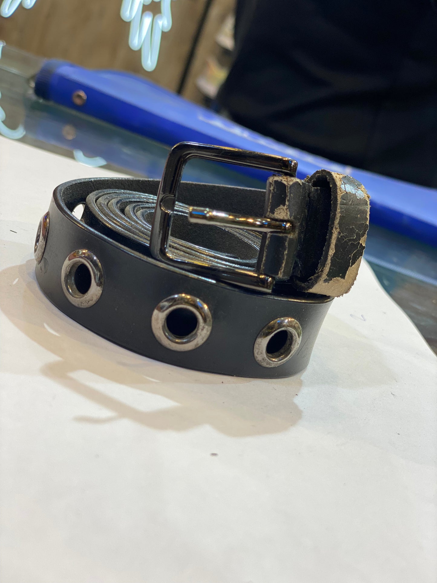 Black Belt With Black Buckle Ladies belt 12133