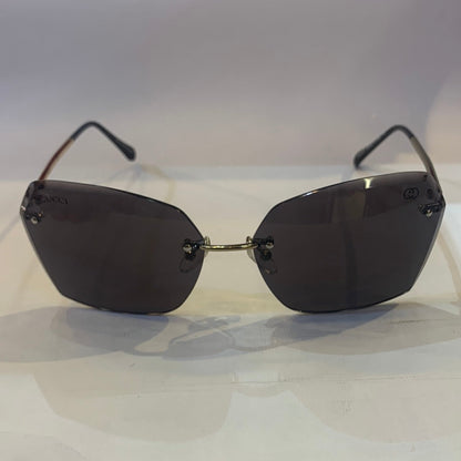 CUG Frameless Golden Black Stick Black Shade Sunglass 68115 63 15-140