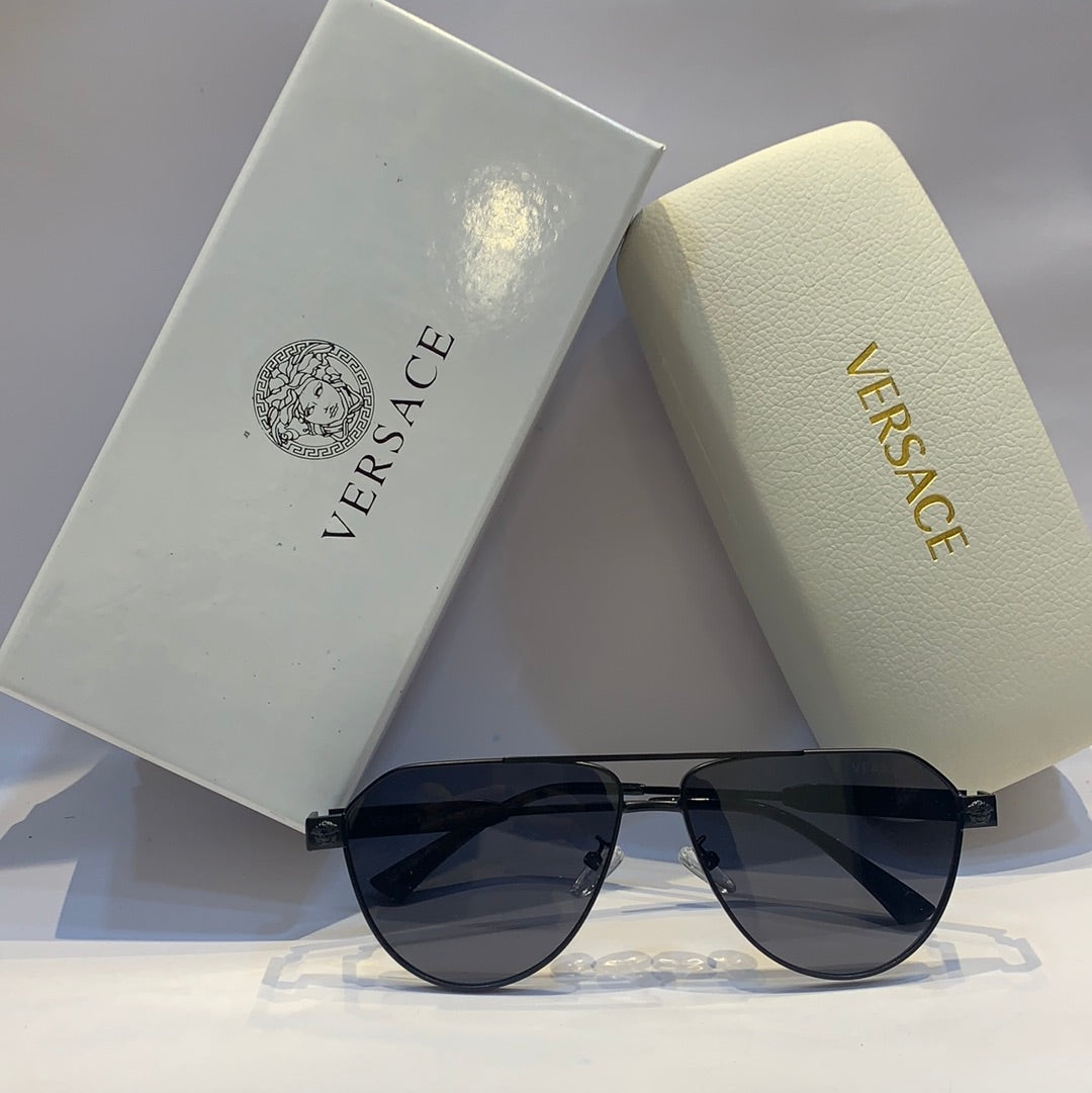 Ver rev Glossy black Frame black Shade Unisex Sunglass 2308 51 19 142