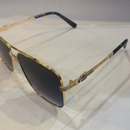 RHC CH HC Golden Frame Black Shade Unisex Branded 22334 60 14 142