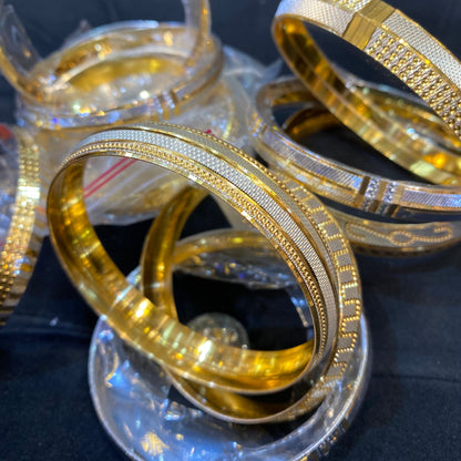 Gold Silver Chrome Kada Bracelet Bangels Party Wear 130005